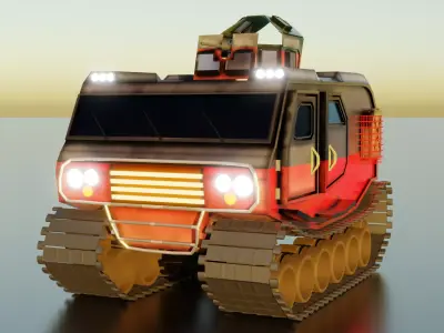 Mini Military Tank 3D model purchase