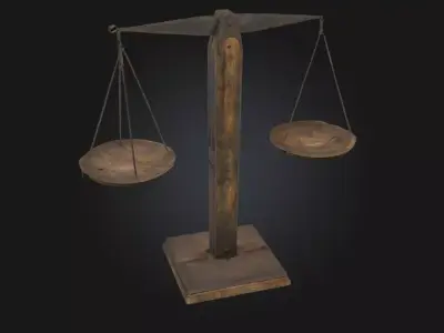 Balance Scales Classic Weighing Instrument Model 3D model