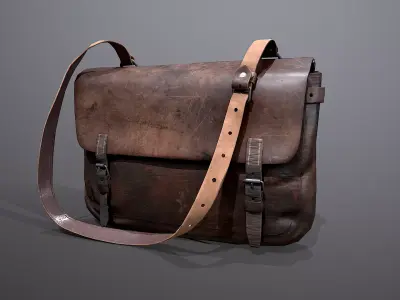 Old Bag Low-poly 3D model