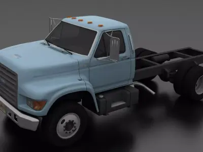 F-Series F-700 Truck Chassis 1995 Low-poly 3D model