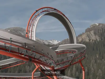 Acrobatic Tracks 3D Model Pack