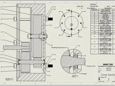 2 Stage Gear Box Free 3D model