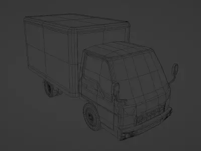 Kia Frontier 2000 Box Low-poly 3D model