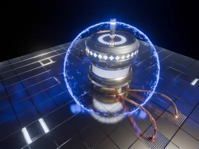 SCI FI EMP Device Low-poly 3D model