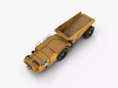 Underground Mining Dump Truck Low-poly 3D model purchase