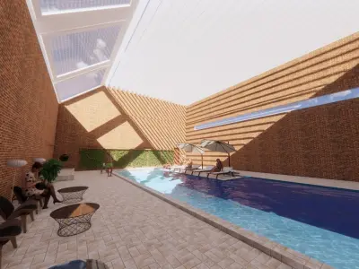 Swimming pool Design 3D model