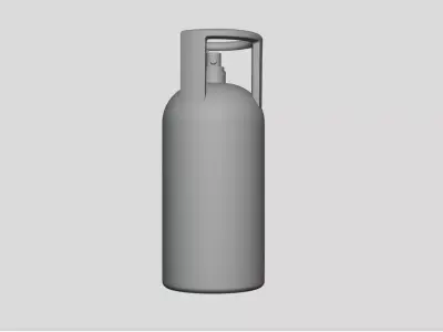 Gas Cylinder - Geometry Only No Textures No Materials 3D model