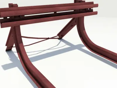 Buffer Stop railway 3D model