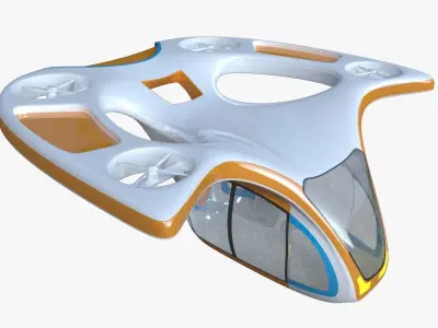 Passenger drone II 3D model