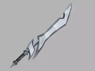 Sword Low-poly 3D model 52