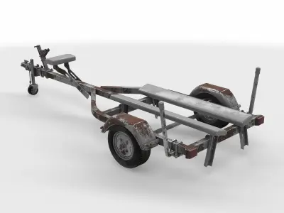 boat trailer 3D model by ADMeR