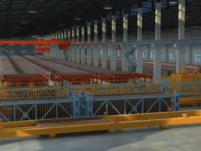 Electrolysis Plant 3D model