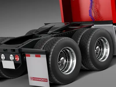Kenworth W900 Sleeper Cab 2014 3D model