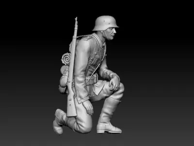 German soldier 3D print model 8