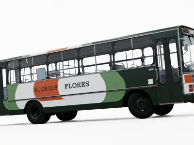 Ciferal Tocantins Short Flores MB LPO-1113 3D model
