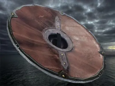 viking shield 5 Low-poly 3D model purchase