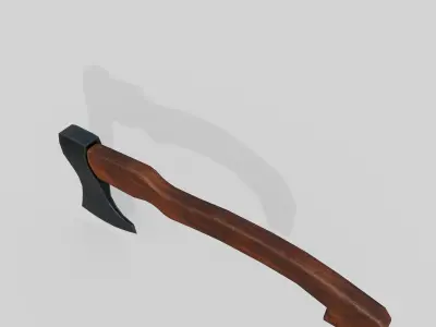 Foresters ax Low-poly 3D model
