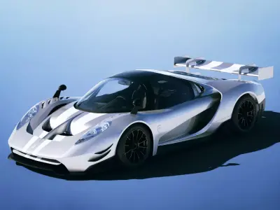 Glickenhaus SCG 004C 2018 Low-poly 3D model