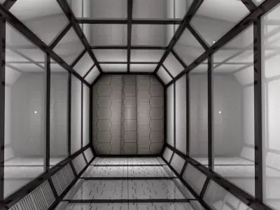 Sci Fi Corridor 3D model 163
