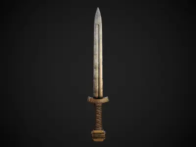 Old Norse Sword - Konungr Vega Low-poly 3D model