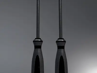 Flat And Phillips Screwdriver 3D model