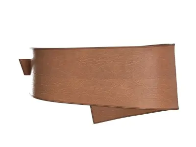 Brown Wide Belt 3D model