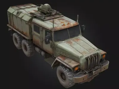 Rusty Off-Road Beast  Rugged Power with a Weathered Soul 3D model