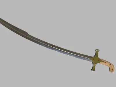 Mamluke Curved Sword 3D model