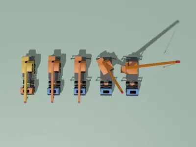 Truck crane  3D model