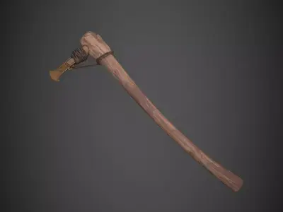 Bronze Age Axe Low-poly 3D model