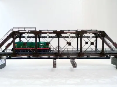 Railway bridge scale H0 3D print model