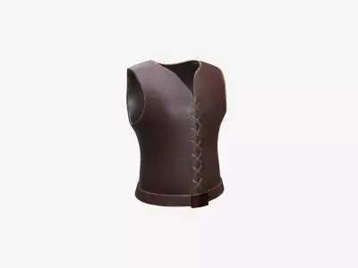 Ancient Armor CuirBouilli 3D Model Game Ready PBR Low Poly Low-poly 3D model