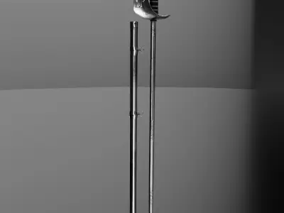 British military sword Low-poly 3D model