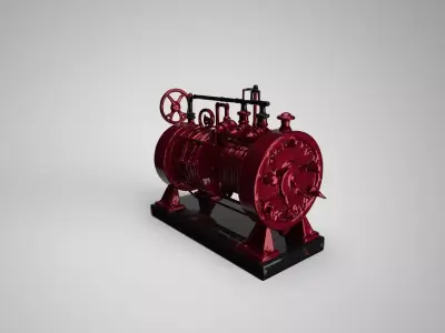 Victorian Steam Engine 3D Model 3D print model
