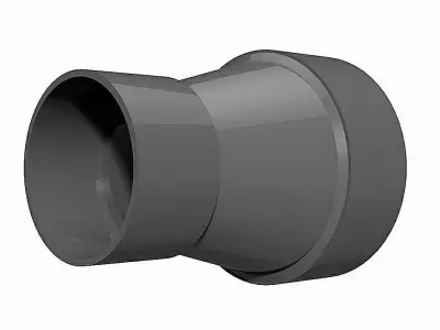 PVC Low Pressure Reducers - Socket Ends Free 3D model