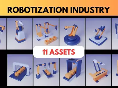 Robotical Industry Kit Low-poly 3D model