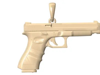 pendant gun 3D print model