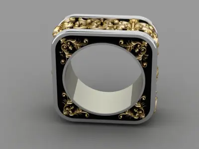 Antique Gents Band model 3D print model 3D print model