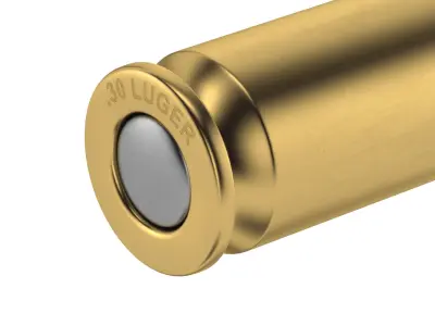 Bullet 30 LUGER Low-poly 3D model