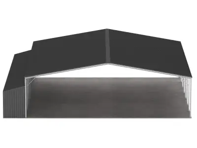 Easyhall Large Hay Shed Customizable Steel Storage 3D model