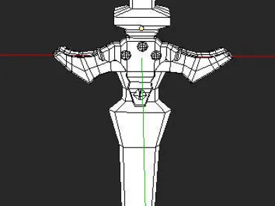 Sword Art Online - Holy Sword Excalibur Low-poly 3D model