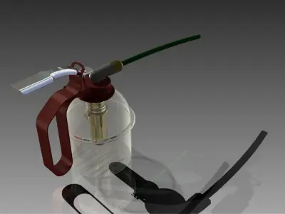 SMALL OIL PUMP REAL DIMENSION Free 3D model
