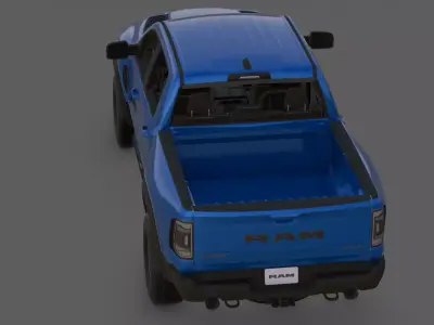 2021 Ram 1500 TRX 3D Model  The Ultimate Off-Road Pickup Low-poly 3D model
