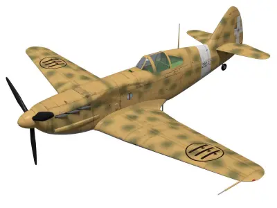 Dewoitine D520 3D model buy