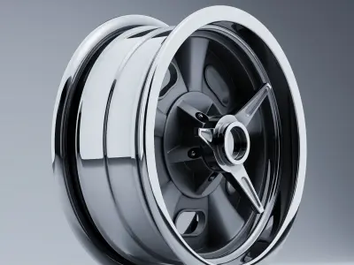 ET Wheels by Team III Wheels INDY Low-poly 3D model