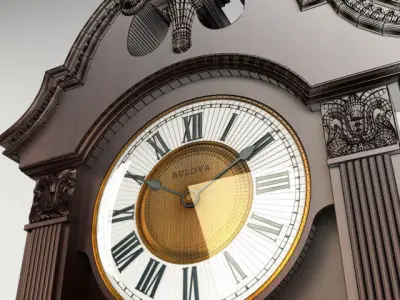 Bulova Clock 3D model