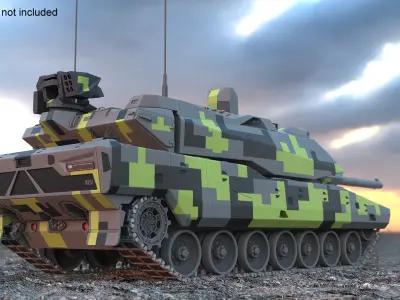 Rheinmetall Panther KF51 Main Battle Tank 3D model