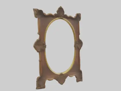 Antique Picture Frame Model Low-poly 3D model