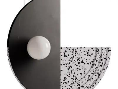 Regina Iron pendant lamp by Robin 3D model