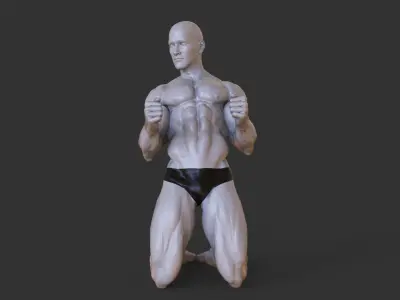 Bodybuilder Pose 3D print model purchase